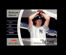 2006 FLEER GREATS OF THE GAME BASEBALL  NICKNAME SPARKY LYLE THE COUNT YANKEES