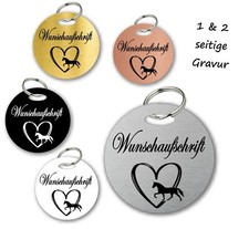 Pferdemarke Marke Pferd inkl. Gravur individuell verschiedene Gr&ouml;&szlig;en mit Gravur