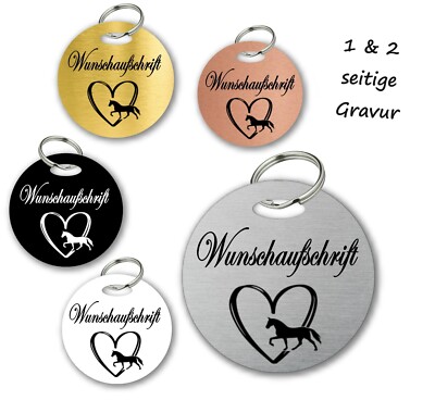 Pferdemarke Marke Pferd inkl. Gravur individuell verschiedene Größen mit Gravur