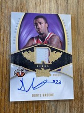 2008-09 HOT PROSPECTS #129 DONTE GREENE AUTOGRAPH PATCH #387/399 - KINGS SP Rare