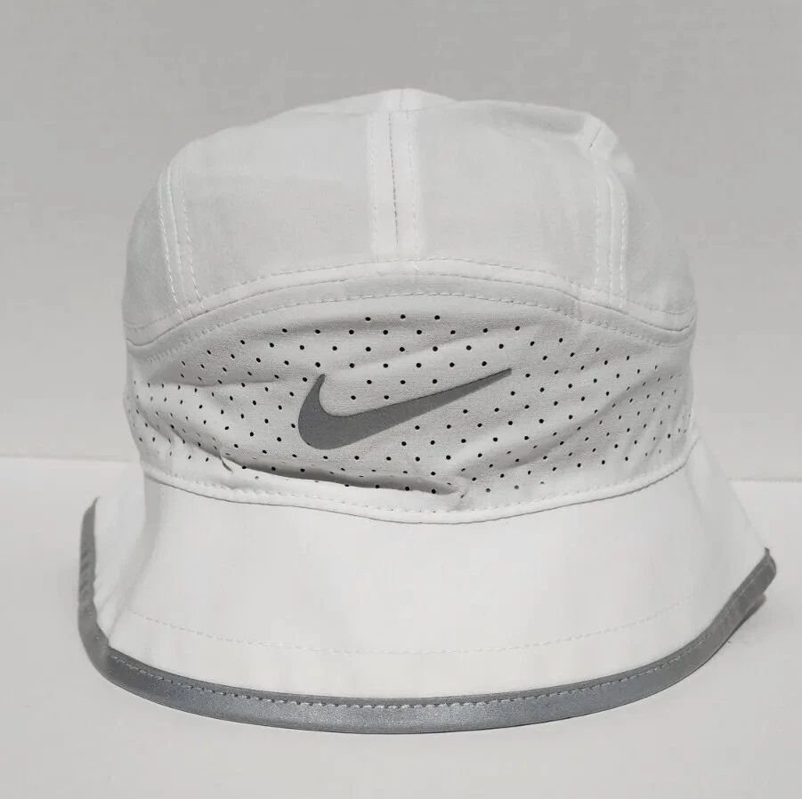 Nike Dry Fit Perforated Bucket Hat White/3M Adult Unisex S/M NEW DH2426-101