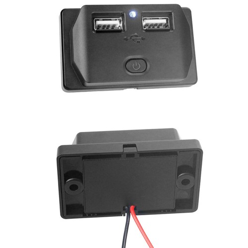 Dual USB 3.1A Car Boat RV Charger Socket LED Power Outlet 12-24V - Zdjęcie 3 z 13
