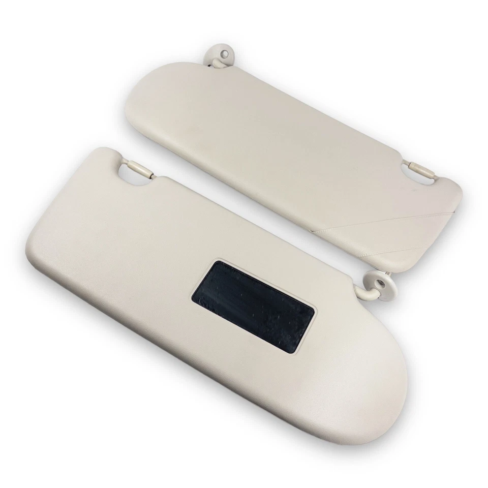 Par de quebra-sol lateral bege para motorista e passageiro Land Rover Freelander 2002-2005 - Imagem 2 de 4