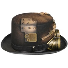 Steampunk Top Hat With Goggles For Men Gay Bowler Top Hat