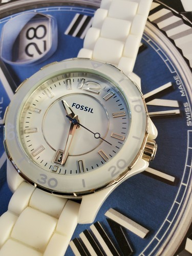Fossil CE-1032 White Ceramic Women's 