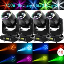4PCS Moving Head Light RGBW 150W LED DMX Gobo Beam Spot Stage Lighting Disco