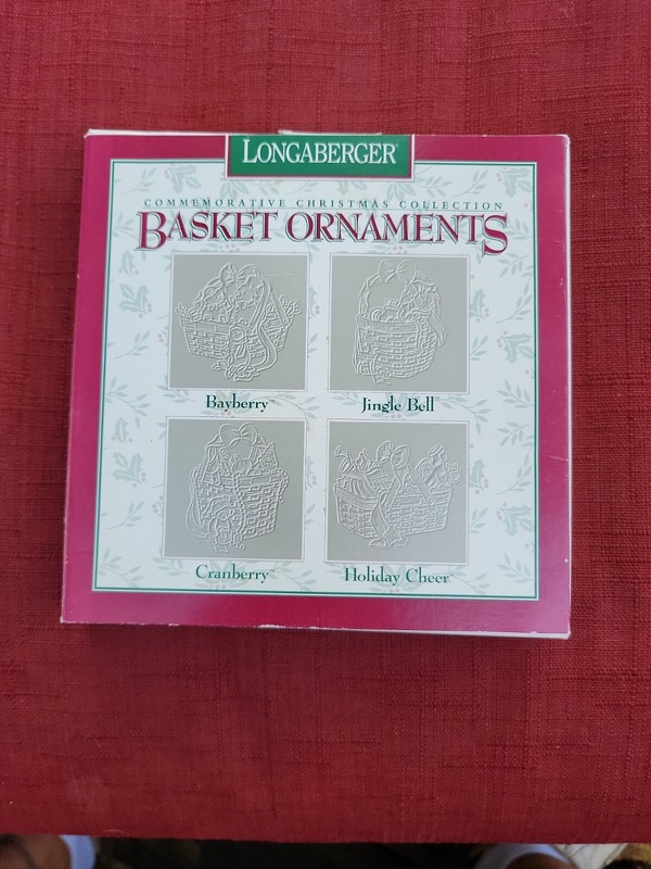 Longaberger 1997 Commemorative Christmas Collection Ornaments (Set of 4)