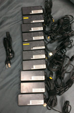 Lot of 10 Genuine Lenovo 65W 20V 3.25A AC Adapter w/ PWR Cables Square Slim Tip