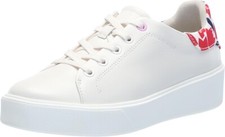 Naturalizer Morrison 2.0 Womens Floral Sneaker White Leather US Size 6.5