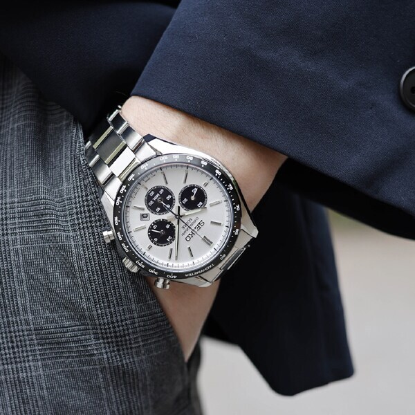 SEIKO SELECTION SBPY165 Series Silver White Panda Solar