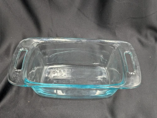 Vintage Pyrex C213 Clear Loaf Pan with Handles 1.5 Qt / 1.4L
