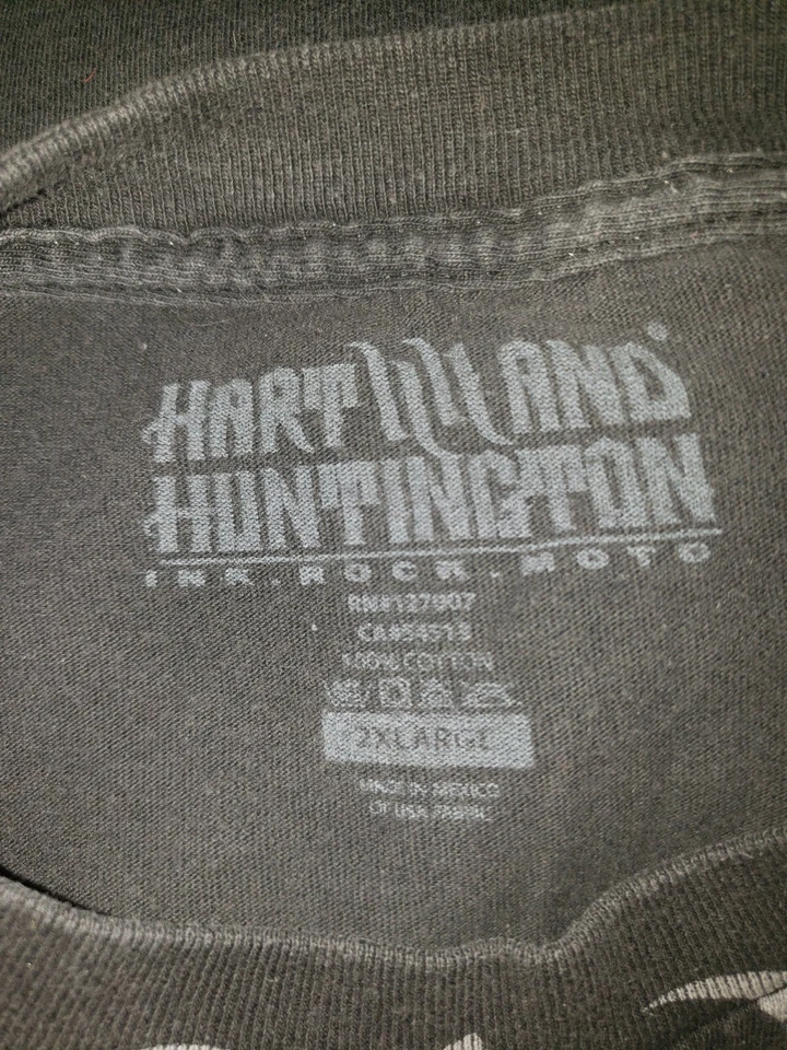 Hombre XXL Hart & Huntington Tattoo Co. Balancín gráfico negro Carey Hart Clothing Foto 3 de 4