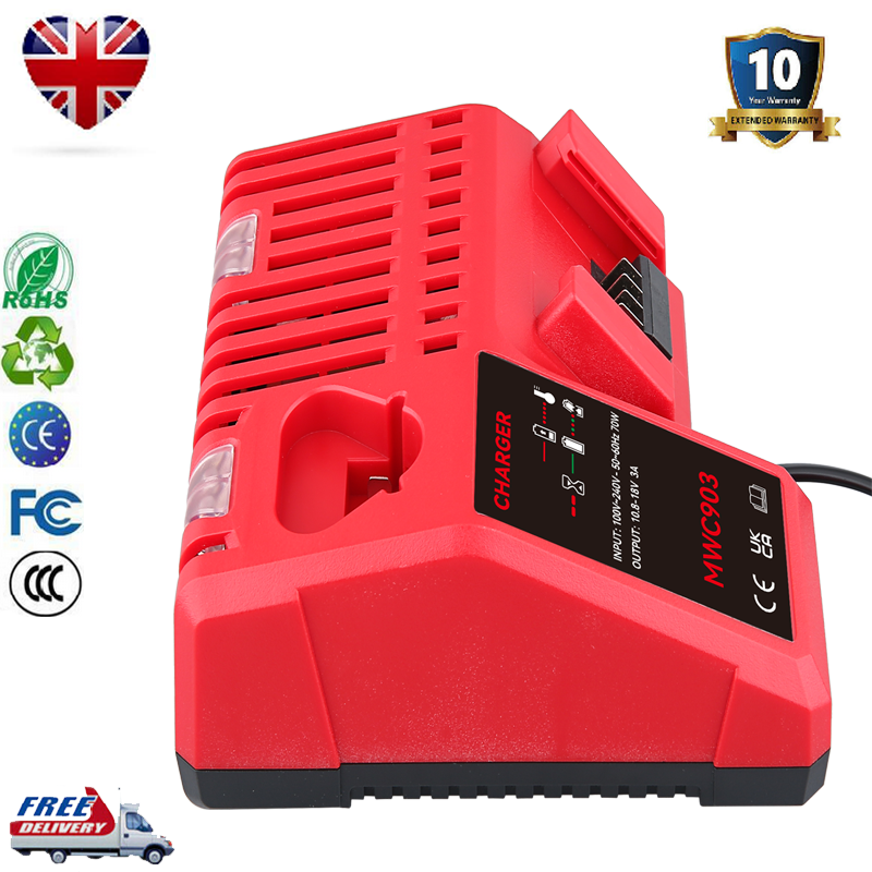 Rapid Charger For Milwaukee M12 M18 12V 18V M1218C 48111850 Liion