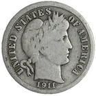 1911 Barber Dime Nice Circulated VG/FINE! Complete Your Album!