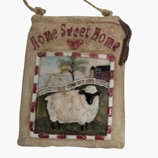 Home Sweet Home Christmas Ornament Sheep Farmhouse