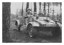 US Army members in Jeep France WWII