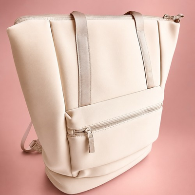 #ad Ivory Large Backpack W Laptop Sleeve Strap For Attaching To Luggage amp; More $34.99