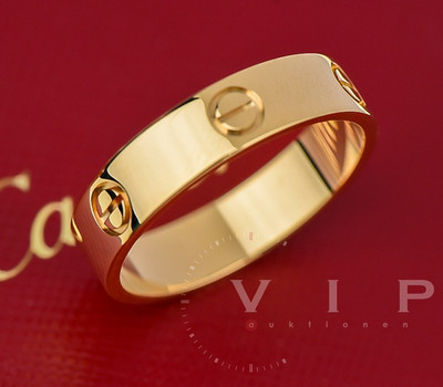 CARTIER LOVE MEDIUM BAGUE RING 18K (750) GOLD KLASSISCHES MODELL UNISEX Größe 66
