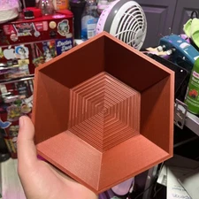 Hexagonal 3D Printed Bowl 