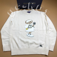 POLO RALPH LAUREN Polo Bear Tennis Crewneck Sweater Women's S w/ Box