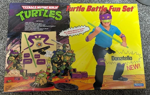 TMNT Turtle Battle Fun Set 1988 Donatello Playmates Vintage