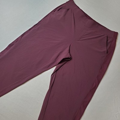 Athleta Womens Size 18 Brooklyn Ankle Pant Lightweight Pants Burgundy 198671