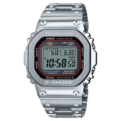 Casio G-Shock 5000 Series Silver Stainless Steel Watch GMWB5000D-1CC