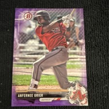 Topps 2017 Bowman Draft Anfernee Grier BD-99 Purple /250 Rookie Diamondbacks