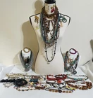 Vintage to Now Costume Jewelry Lot Beaded 50 Pcs 4 Pounds Total Weight