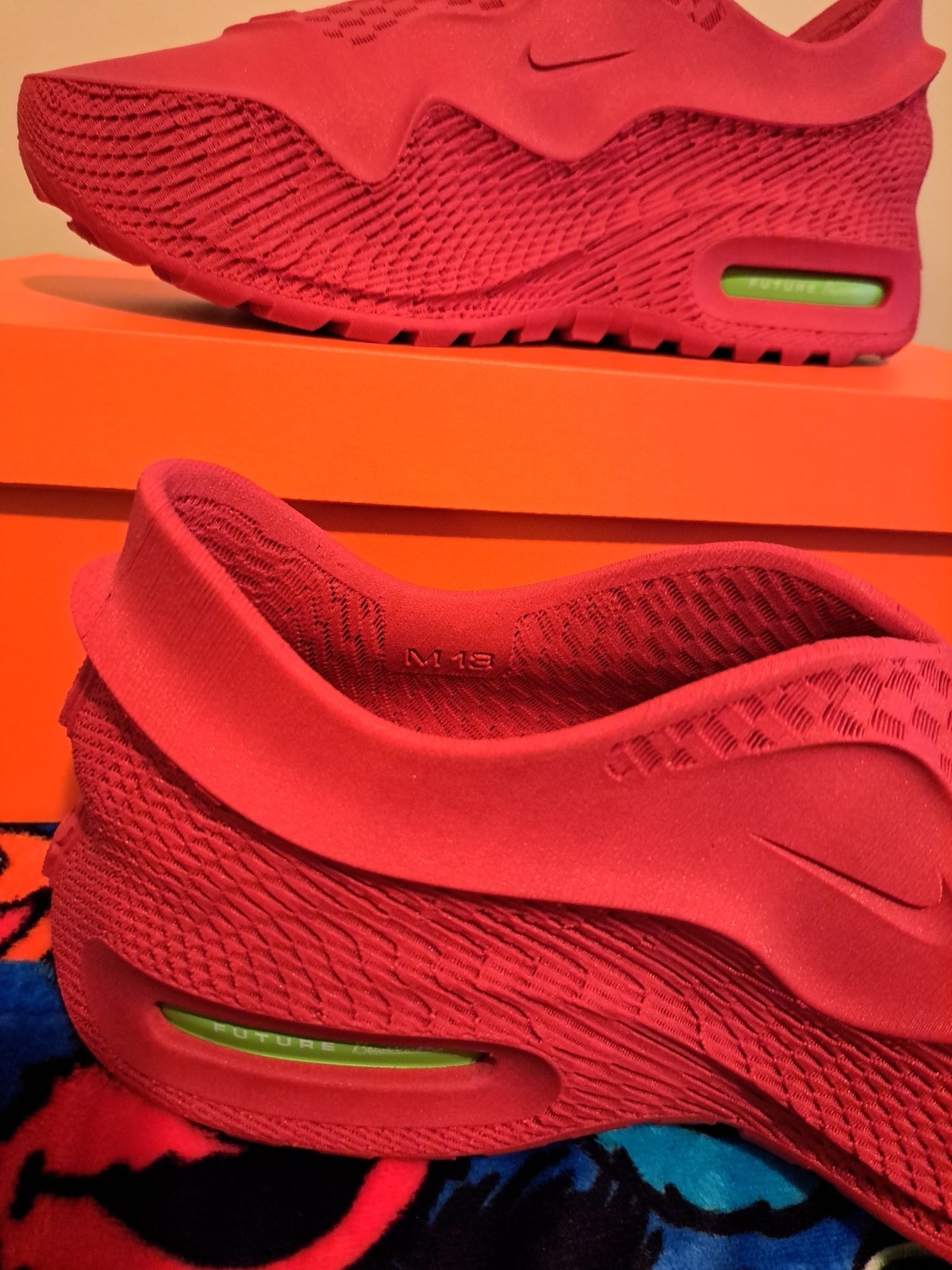 Zellerfeld Nike Air Max 1000 Red Atomic Green Men's Shoes Size 13 New In Box thumbnail 11