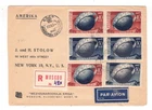 RUSSIA Scott # 1392-1393, 2 Ea IMPERF, 1 Ea PERF-USED on REGISTERED FDC SCV $105
