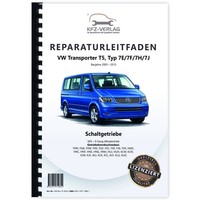 Vw Transporter T5 (03-15) 6 Gang Schaltgetriebe 0A5 Kupplung Werkstatthandbuch