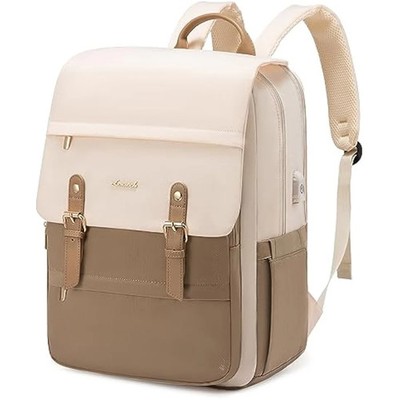 LOVEVOOK 17,3 Zoll Laptop Rucksack Damen, Vintage Rucksack 17 Zoll für Damen,