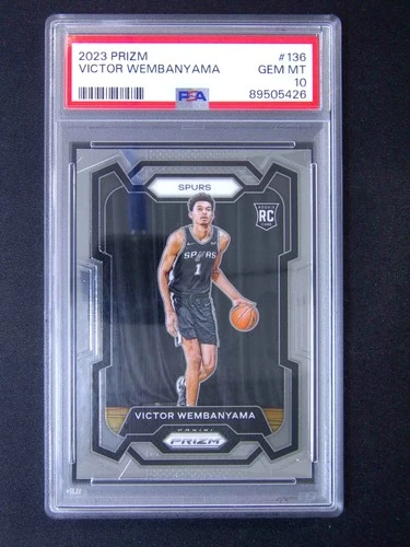 2023-24 Panini Prizm Victor Wembanyama #136 RC Rookie PSA 10 #v06