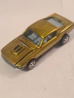 Hot Wheels Redlines 1968 Custom Mustang US Gold RESTORED! NEW HOOD Paint Chipped