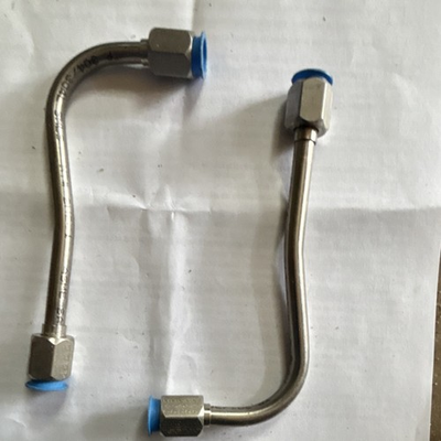 #ad 3 8 Curved Stainless Steel Tubing with Swage Pressure Fitting for Plumbing $38.26