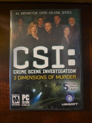 CSI Crime Scene Investigation 3 Dimensions Of Murder PC Game - Big Case