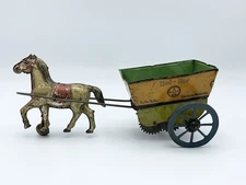 1928 Tin Litho Hans Eberl Hot-Hot Coach Wind Up Clockwork Toy Horse Carriage