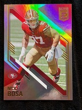2021 Panini Donruss Elite Nick Bosa #19 Defensive End 49ers Trading Card Holofoi