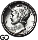 1930-S Mercury Dime Lustrous Full Bands AU+