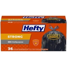 Strong Multipurpose Large Drawstring Trash Bags - 30gal/36ct