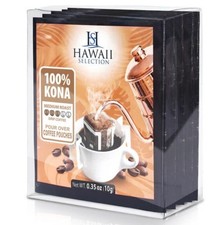   Hawaii Selection/ 100 Kona Coffee/Medium Roast/Single Serve/Pour Over Coffee