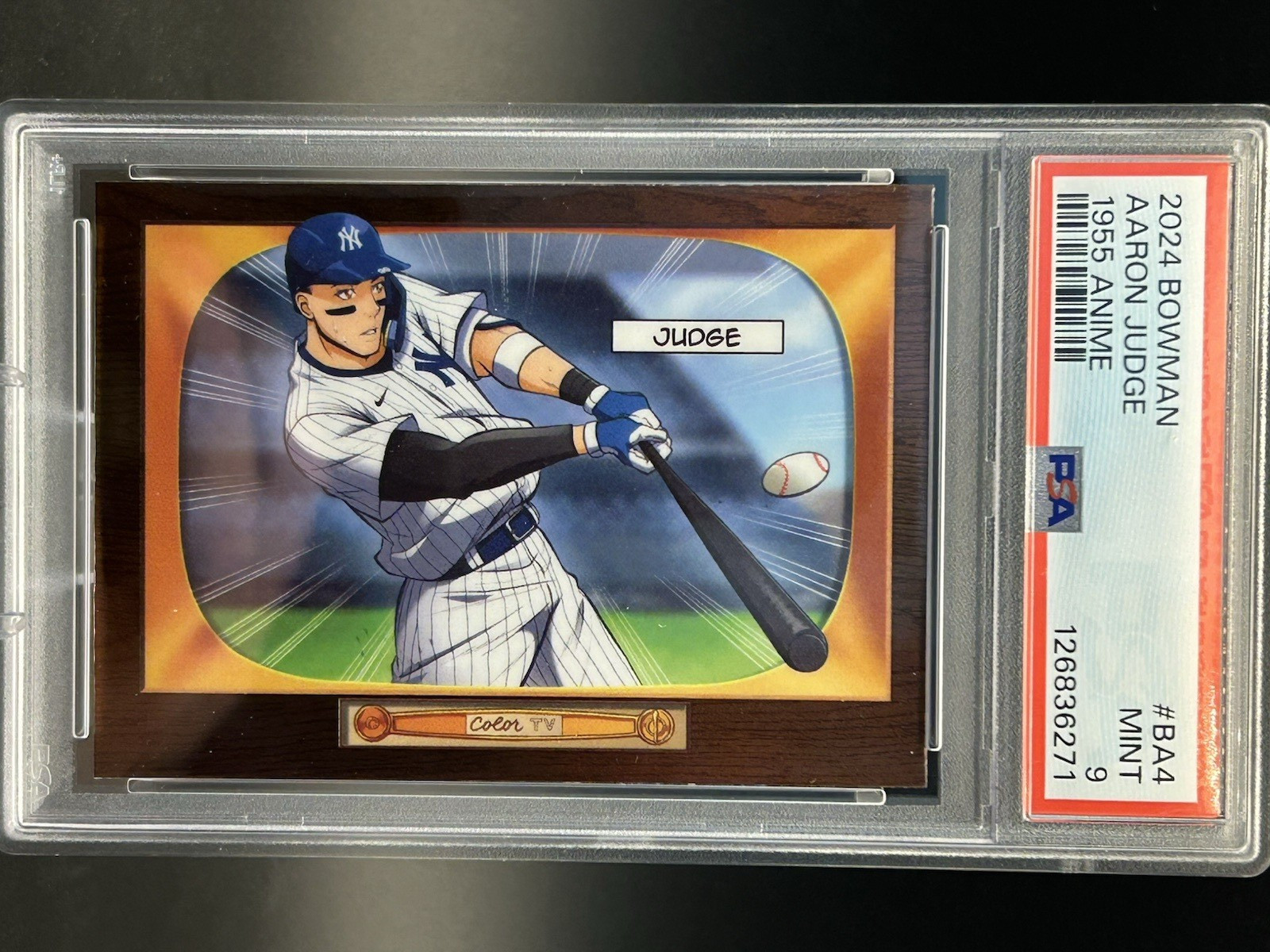 Aaron Judge 2024 Bowman Chrome 1955 Anime SSP CASE HIT Yankees PSA 9 B917