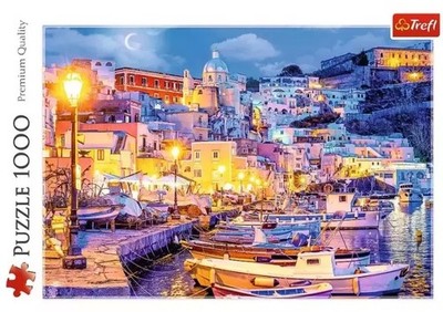Puzzle 1000 Wyspa Procida nocą, Włochy TREFL - Trefl