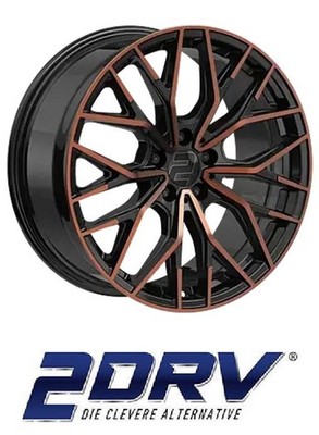 4x 2DRV by Wheelworld WH37 8x18 5/120 ET35 Black Copper full machined