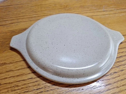 Vintage Pyrex Lid Speckled Brown On Beige Homestead 24-C 15  7.5” Outside Rim