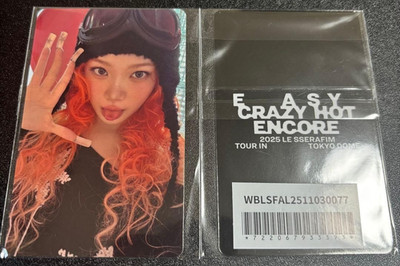 LE SSERAFIM CHAEWON EASY CRAZY HOT ENCORE Photocard PC Photo card