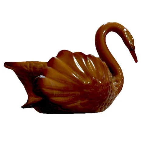 Vintage Fenton Swan Dish/Slag Glass