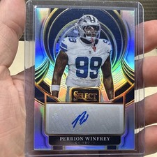 2025 Panini Select Prizm Autograph Perrion Winfrey Cowboys Signatures #SIP-PWY