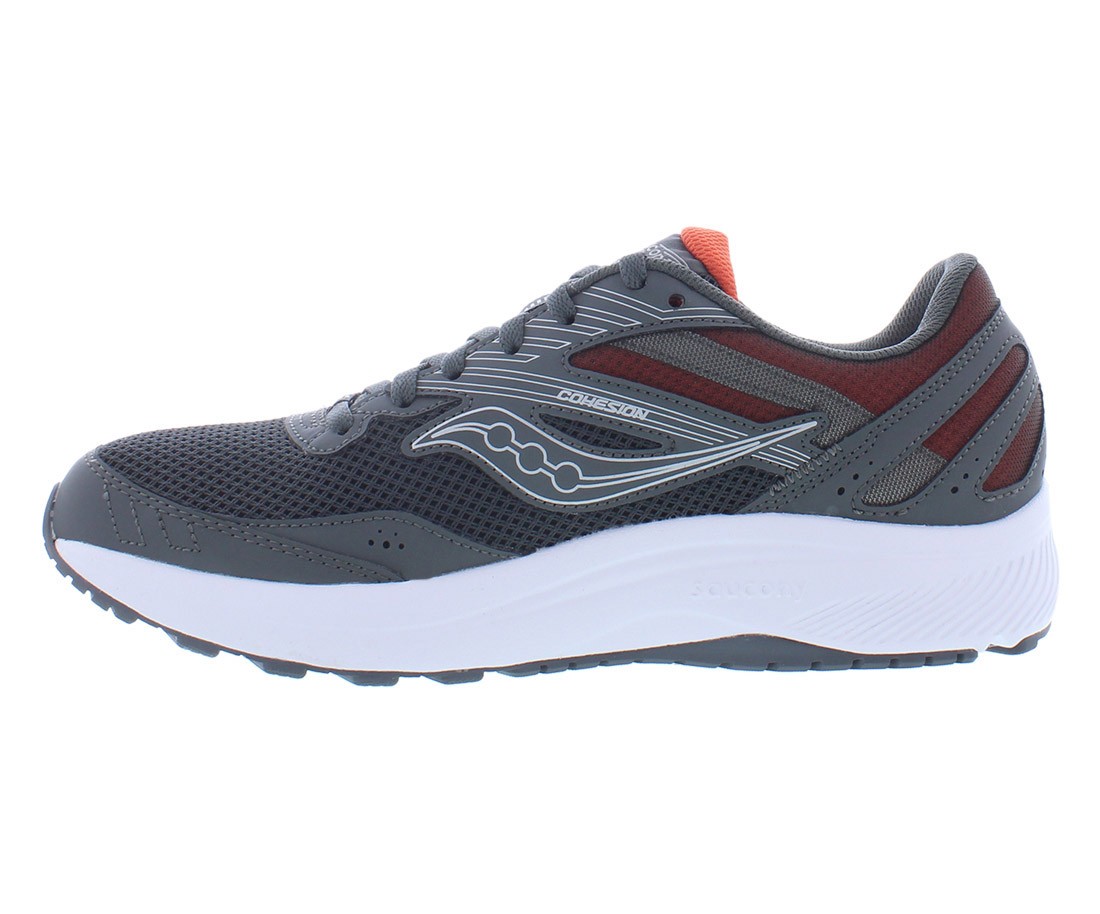 Saucony Cohesion 15 Mens Shoes Size 10.5, Color: Shadow/Poppy thumbnail 3